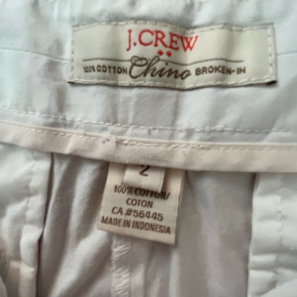 J.Crew Chino White Women’s Shorts Sz 2 - Picture 5 of 9
